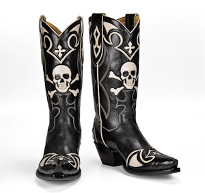 Cowboy Boots With Skulls On Them - Yu Boots
